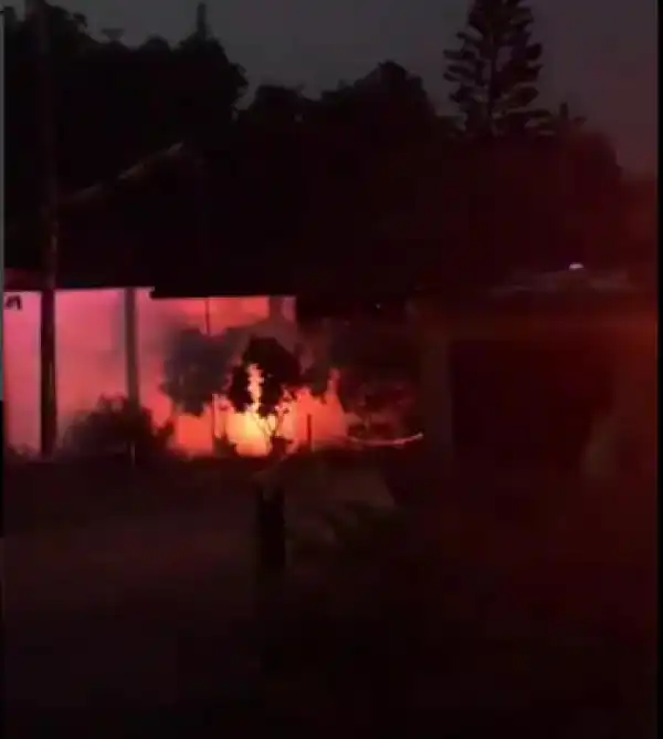 Photo: Fire Guts Galaxy TV, Off Opebi Allen, Ikeja, Lagos